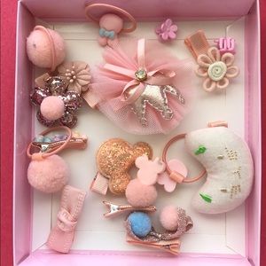 16 pcs baby girls hair clip gift set
